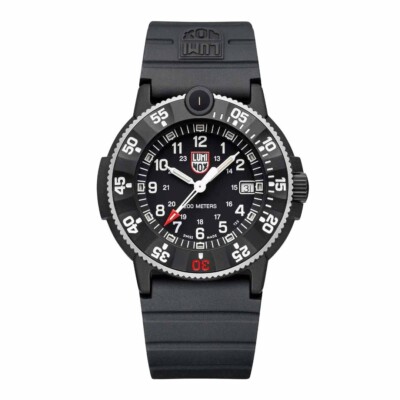 Luminox 43mm Uhr Navy Seal 3000 Serie Schwarz/Weiß Zifferblatt Schwarz Rub Band