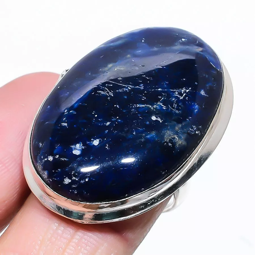 Blue Sodalite 925 Sterling Silver Handmade Ring Anniversary Gifts