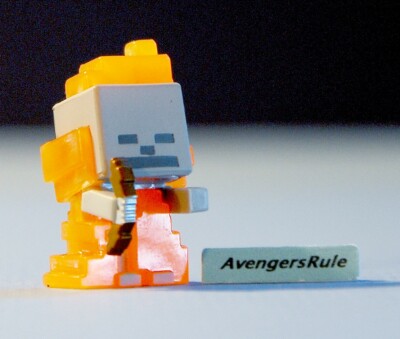 Mine Craft Collectible Mini Figures Dig In Series 5 Burning Skeleton