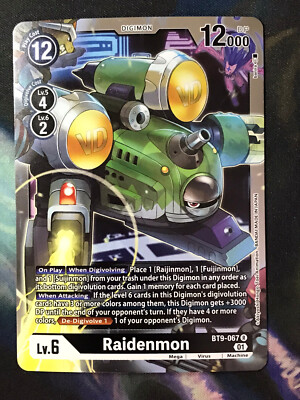 Raidenmon BT9-067 R Digimon CCG | X Record Near Mint English