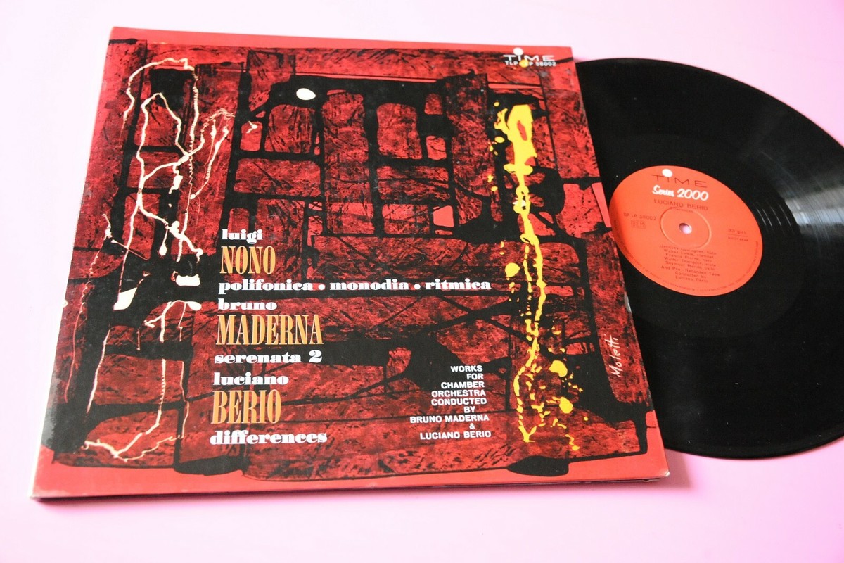 Luigi Nono LP Polyphonic Monody Rhythmic Orig Italy NM Gatefold