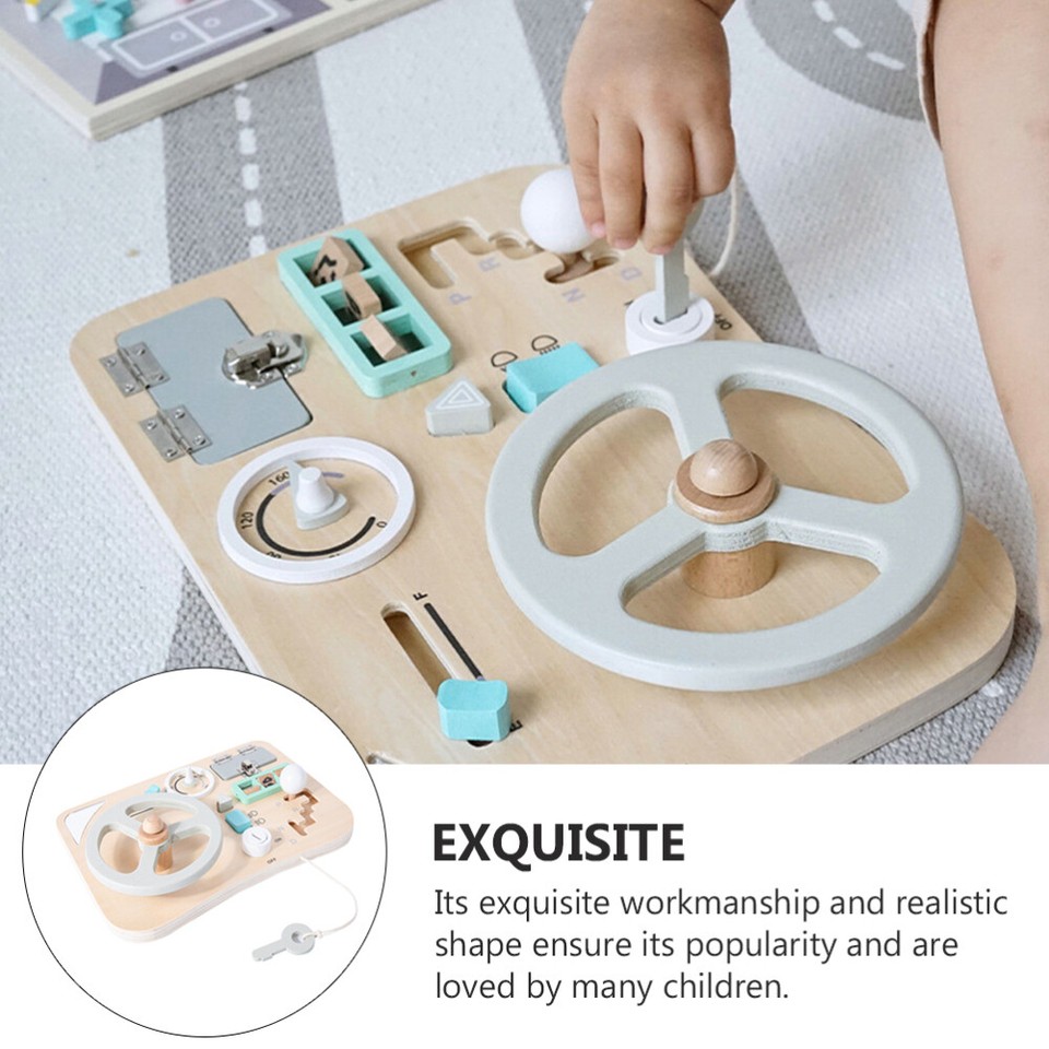 Fake Car Driving Toys Steering Wheel Puzzle Turn and Learn Driver Kids