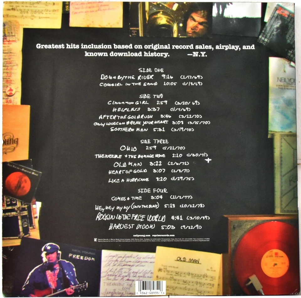 AUDIOPHILE CLASSIC NEIL YOUNG "Greatest Hits" 200g QUIEX #2LP + 7" Blue 45rpm - Image 2 of 4