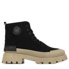 Chaussures Boots Les Petites Bombes femme Enya Noir Noire Textile Lacets