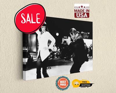 Pulp Fiction Black and White Classic Movie Dirty Dance Poster Canvas Printing