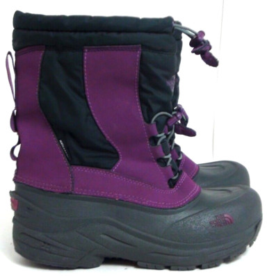 The North Face Alpenglow II Double Layer Boot Girl's Size 5 Purple A1PBYN3