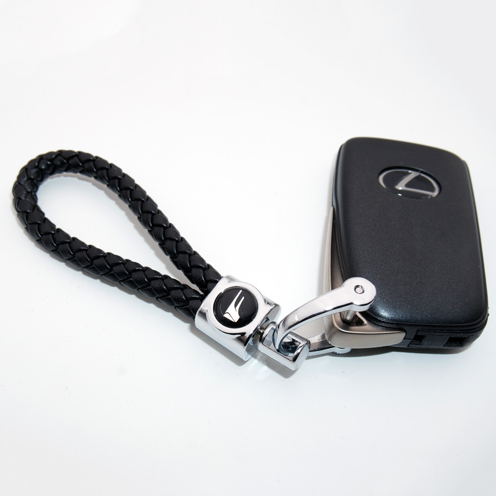 Offizieller LEXUS Schlüsselanhänger Aus Schwarzem Leder – Stylisches Accessoire Für Autofans