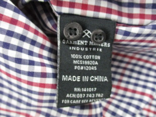 Industrie Shirt Large Button Down Collar Long Sleeve - Cotton - Picture 7 of 12