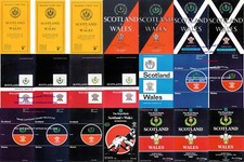 SCOTLAND v WALES RUGBY PROGRAMMES 1953 - 1989  **REDUCED PRICES** - FIVE NATIONS