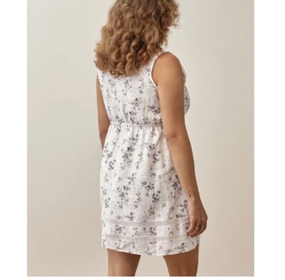 NWT* Reformation Moss Linen Mini Dress in Madeline, Size 10 | eBay