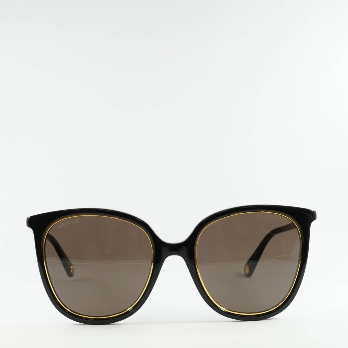 サングラス GUCCI Gucci - GG1076S - 002 (GG1076S 002 BLACK BLACK BROWN) GUCCI GG1076S 002 Black/Brown 56-21-145 Sunglasses New