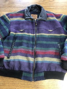 aztec wool jacket mens