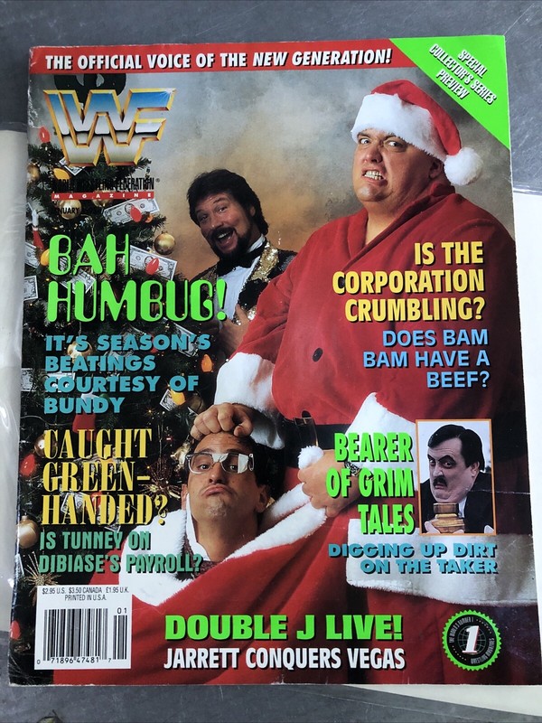 WWF Magazine January 1995 King Kong Bundy & Million Dollar Man Wwe Vince Russo