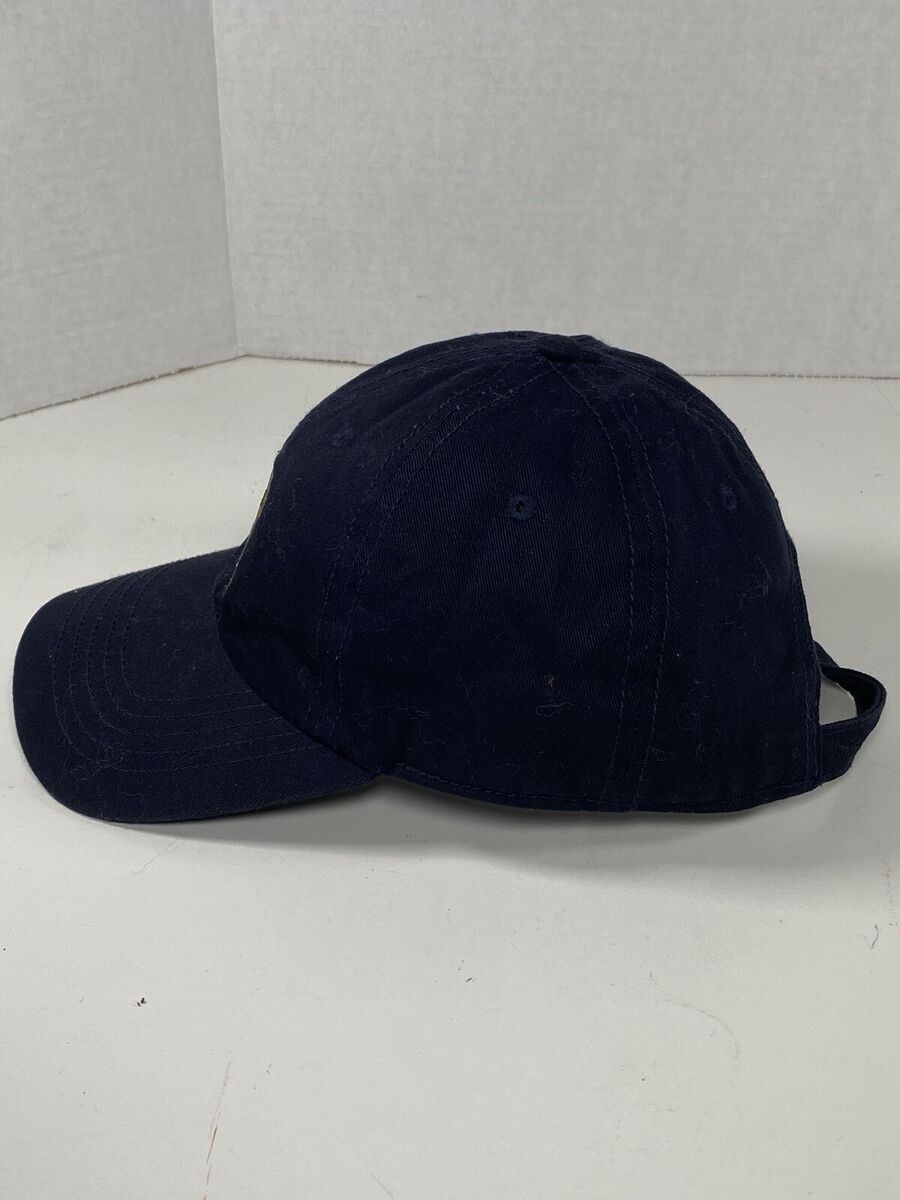Eddie Bauer Black Hat Bear Fish Design Strapback Adjustable Eddie Bauer Black Hat Bear Fish Design Strapback Adjustable