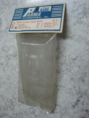 Vintage NOS Parma 1/32nd Scale Porsche Can Am Clear Lexan  Slot Car Body Nice !
