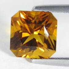 2.77Cts Natural Beautiful Radiant Cut Citrine 8.3mm Loose Gemstone Ref VDO