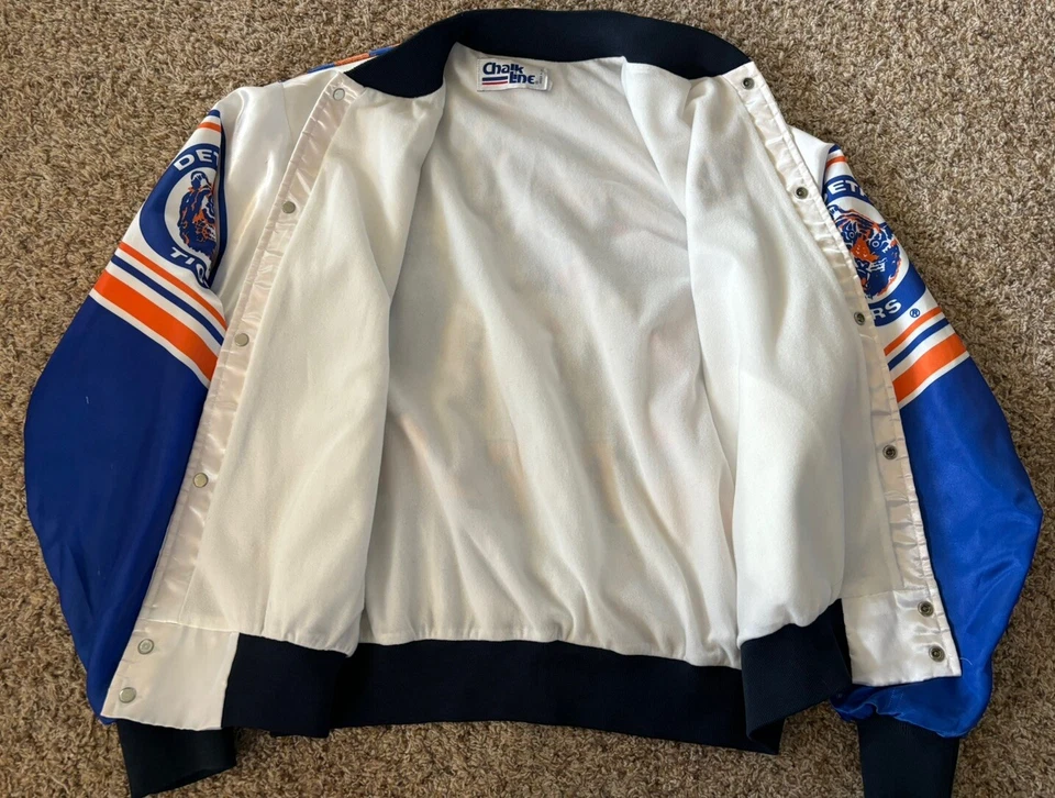 Vintage Cecil Fielder Detroit Tigers Chalk Line Fanimation Jacket Size Large MLB - Image 4 of 4