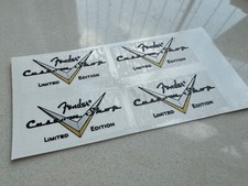 4P FENDER Guitar Custom Shop Limited Edition Waterslide Transfer Headstock Decal