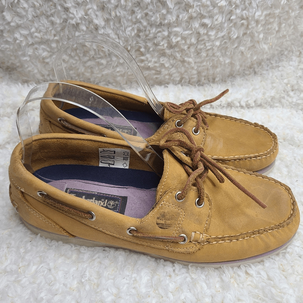 Timberland Amherst 2 Eye Womens Boat Shoe 11645 Tan L… Gem