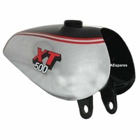 FüR Yamaha XT500 TT500 Schwarz Aluminium Buff Politur Benzin Benzintank & Cap