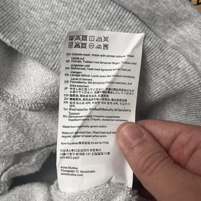 Felpa con cappuccio Acne Studios Stockholm 1996 M