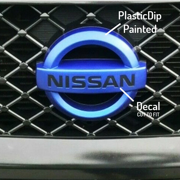 1 FRONT Decal Sticker NISSAN Letters Fit for Inter Emblem Frontier Pathfinder - Image 3 of 4