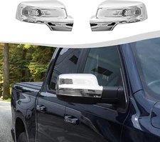 For 2019-2025 Dodge Ram 1500 Bright Silver Direct Replacement Mirror Caps Covers