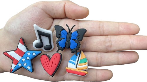 100 Pcs PVC Shoe Charms Assorted Colors Fun Decorations for Kids Shoes - Picture 5 of 9