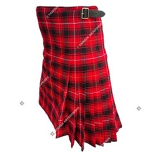 Handmade 8 yard 16 oz Traditional Maciver Tartan Kilt  Custom Size Made