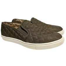 Steve Madden Ecntrcqt womens sneaker shoes Sz. 8.5M dark green slip on