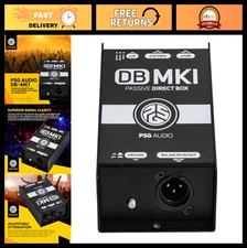 Premium Direct Injection Audio Box - Passive DI Hum Eliminator, Guitar & Bass Co