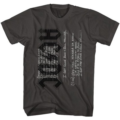 AC/DC Rock & Roll Thunder Tour Smoke Rock and Roll Music Band ST-hirt