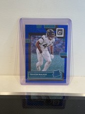 2022 Donruss Optic Travon Walker Blue Glitter Rated Rookie Jaguars SSP RC