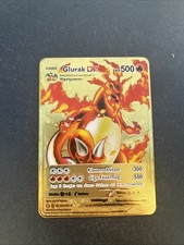 Pokémon Glurak 500 Metallkarte Fanart