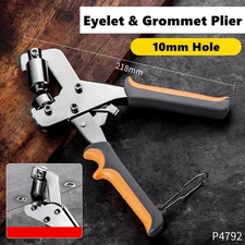 Eyelet Pliers Kit - 6mm & 10mm Grommet Hole Punch Tool for DIY Projects