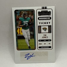 2022 Panini Contenders - Rookie Ticket #143 Tim Jones NFL Jaguars Card. rookie card picture