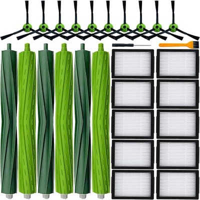Replacement Parts for iRobot Roomba I,E &J i4(3+10+10+10)black, Green