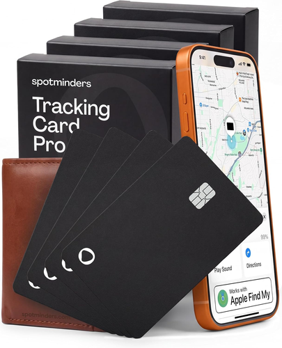 SPOTMINDERS Apple Mfi Certified Credit Card Wallet Tracker PRO 4-Pack ...