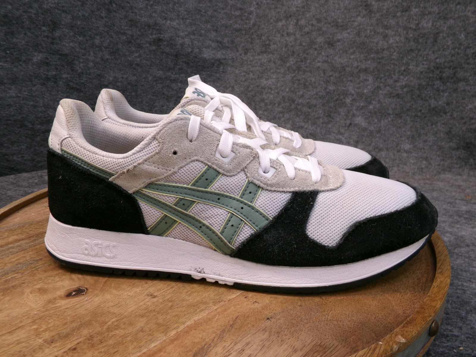 SAOLA Sneakers Asics Lyte Classic uomo taglia 10 US bianco nero verde scamosciato 1201A477