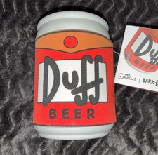 New Bark Box Super Chewer The Simpsons “ Ruff Tuff Duff “ Dog Toy Homer’s Beer