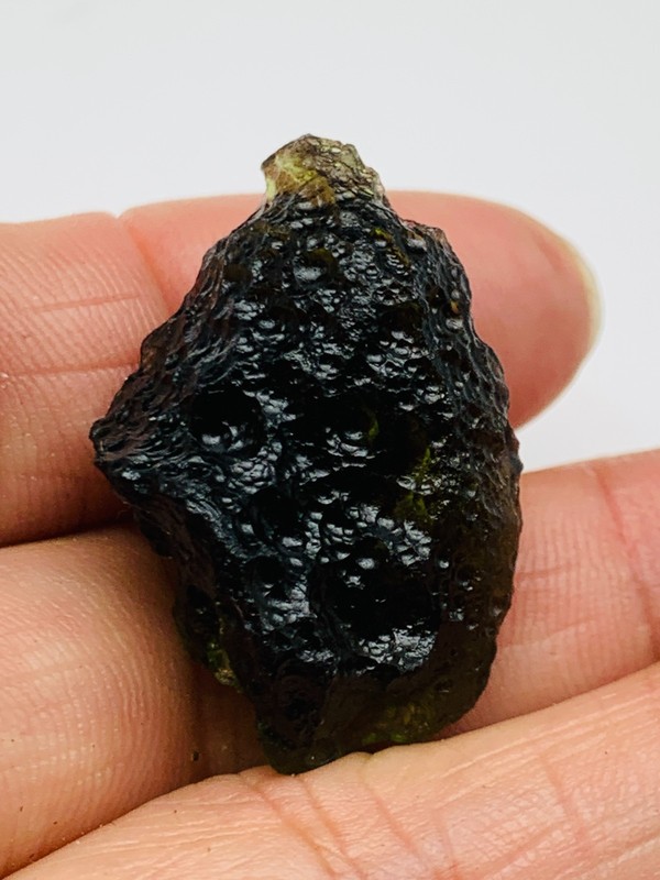 41carats RAW MOLDAVITE from Czech Republic Meteorite impact with a COA