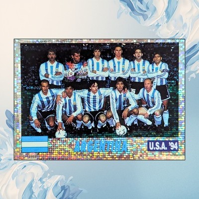 1994 Modena Service Line World Cup Argentina Team Foil Sticker | Diego Maradona