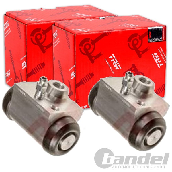 2X Trw Radbremszylinder 17,5Mm Passend FüR Dacia Logan Sandero Renault Logan-image