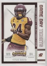2015 Panini Contenders Draft Picks Game Day Tickets Titus Davis #95 0d2