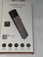 HyperDrive NET 6-in-2 USB-C Hub Adapter MacBook Pro Air HDMI 100W PD Ethernet