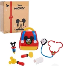 Disney Jr Mickey Mouse On The Go Funhouse Doctor Backpack Bag Set By Just Play