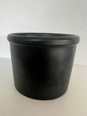 Blumentopf Übertopf schwarz Keramik - Bild 1 von 3