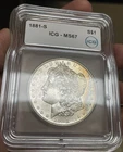 MS67 Toned 1881-S Silver Morgan Dollar ICG MS67