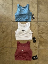 3 PAIR NIKE PRO COMBAT DRI-FIT SPORTS BRAS WOMENS SIZE M
