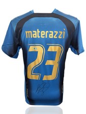MARCO MATERAZZI SIGNED ITALY WORLD CUP 06 WINNERS SHIRT (ACG CERT AG17423)